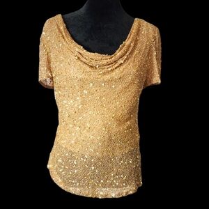 💛Adrianna Pappell Golden Top
